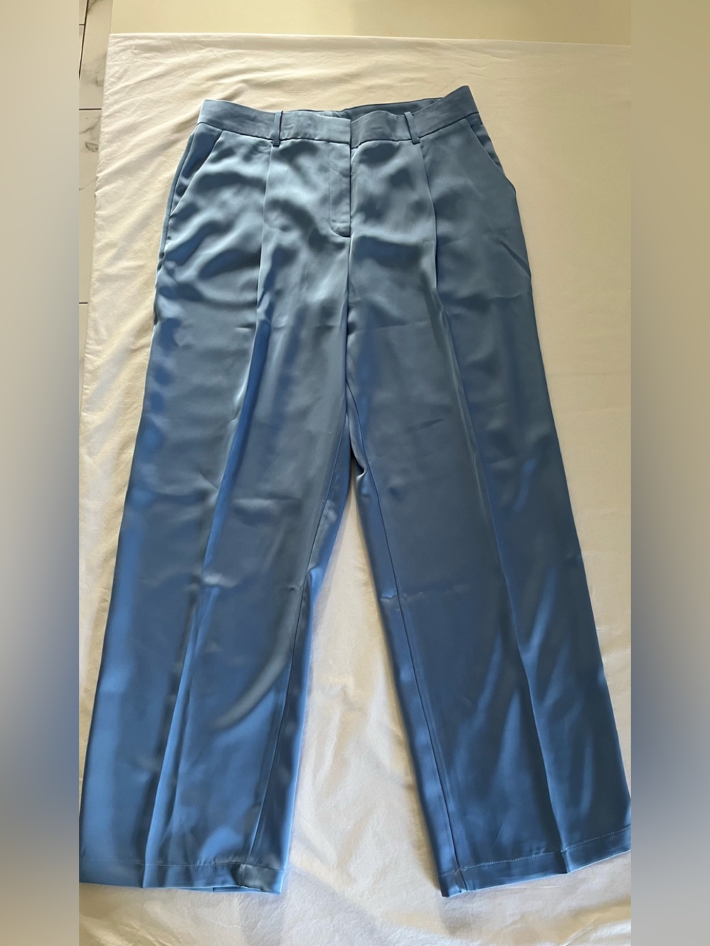 Calvin Klein Light Blue Satin Shirt